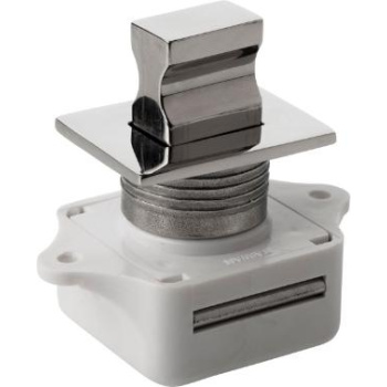 Fecho de Botão c/ Base Redonda - Inox