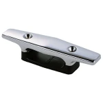 Cunho Cromado c/ Base de Plástico Preto - 152mm