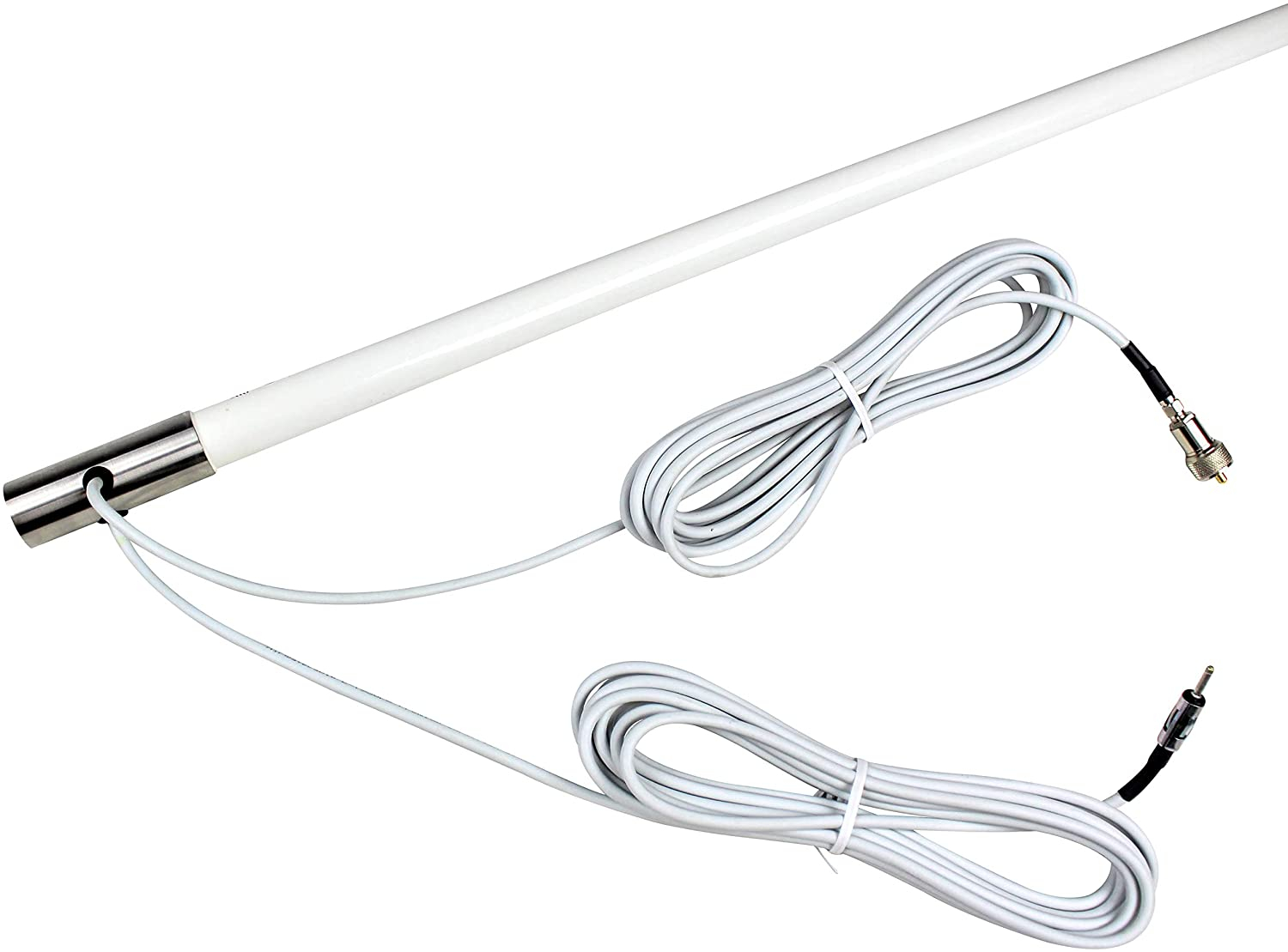 Antena VHF e AM/FM de banda dupla c/ ProConnect – omnidirecional – 2.4m Antena VHF e AM/FM de banda dupla c/ ProConnect – omnidirecional – 2.4m
