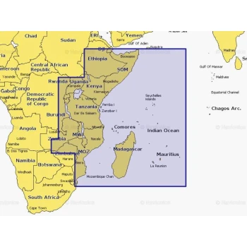 Carta Navionics+ - Costa Oriental de África - NAAF001R