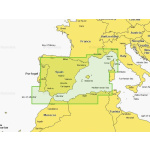 Carta Navionics+ - Sul de Portugal, Espanha e Costa do Mediterrâneo - NAEU010R