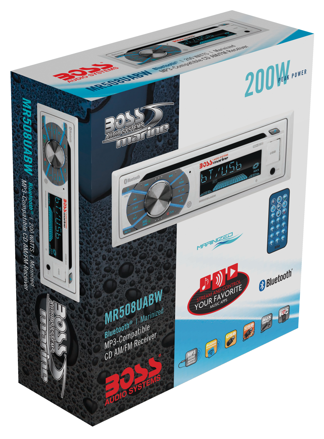 RÁDIO PLAYER CD/USB/SD, MP3, WMA, FM/AM PLAYER/BLUETOOTH - Branco RÁDIO PLAYER CD/USB/SD, MP3, WMA, FM/AM PLAYER/BLUETOOTH - Branco