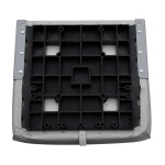 Assento Encosto Alto Sem placa Cinza/Grafito- Wise Seating
