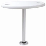 Mesa Oval c/ Pedestal - THREAD-LOCK