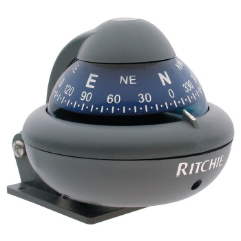 Bússola RITCHIESPORT c/ Suporte - X-10M - Cinza
