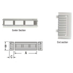 Terminal para Grelha Ventilação – 137x70mm