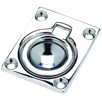 Puxador Quadrado - 38 x 44mm - Latão