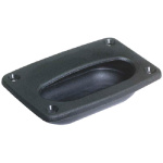 Puxador Retangular - 13.33 x 8.26 cm - Preto