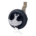 Fecho para Portas/Tampas com Fechadura – Preto