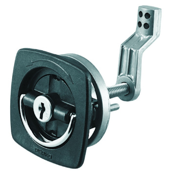 Fecho Quadrado Ajustável para Portas/Tampas - Preto