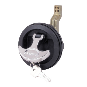 Fecho para Portas/Tampas com Tranca – Preto