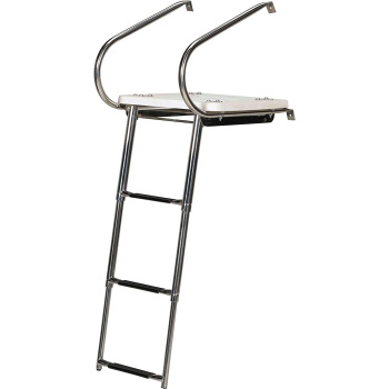 Escada Telescópica com Plataforma de Banho - 3 Degraus