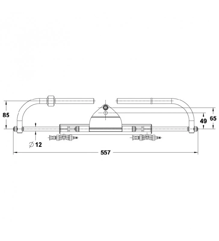 Conjunto de direção hidráulica LS80 PRO motores até 80HP, Lecomble Schmitt França