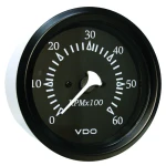 Conta Rotações - Ø85mm - Preto - 6000 RPM
