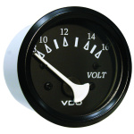 Voltímetro - Ø52mm - Preto