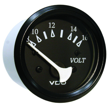 Voltímetro - Ø52mm - Preto