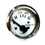 Indicador de Temperatura - Ø52mm - Cromado/Branco