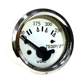 Indicador de Temperatura - Ø52mm - Cromado/Branco