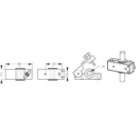 Base de Montagem Universal para Corrimãos – Ø22-32mm