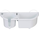 Organizador de Cabine c/ Ventosas - Branco