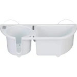 Organizador de Cabine c/ Ventosas - Branco