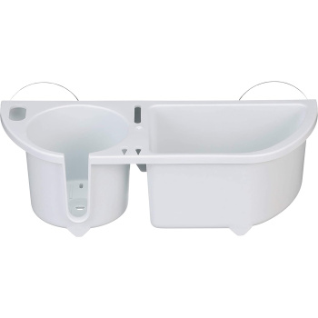 Organizador de Cabine c/ Ventosas - Branco