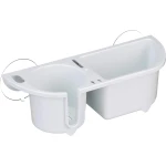 Organizador de Cabine c/ Ventosas – Branco