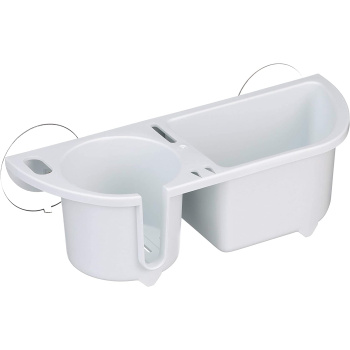 Organizador de Cabine c/ Ventosas - Branco