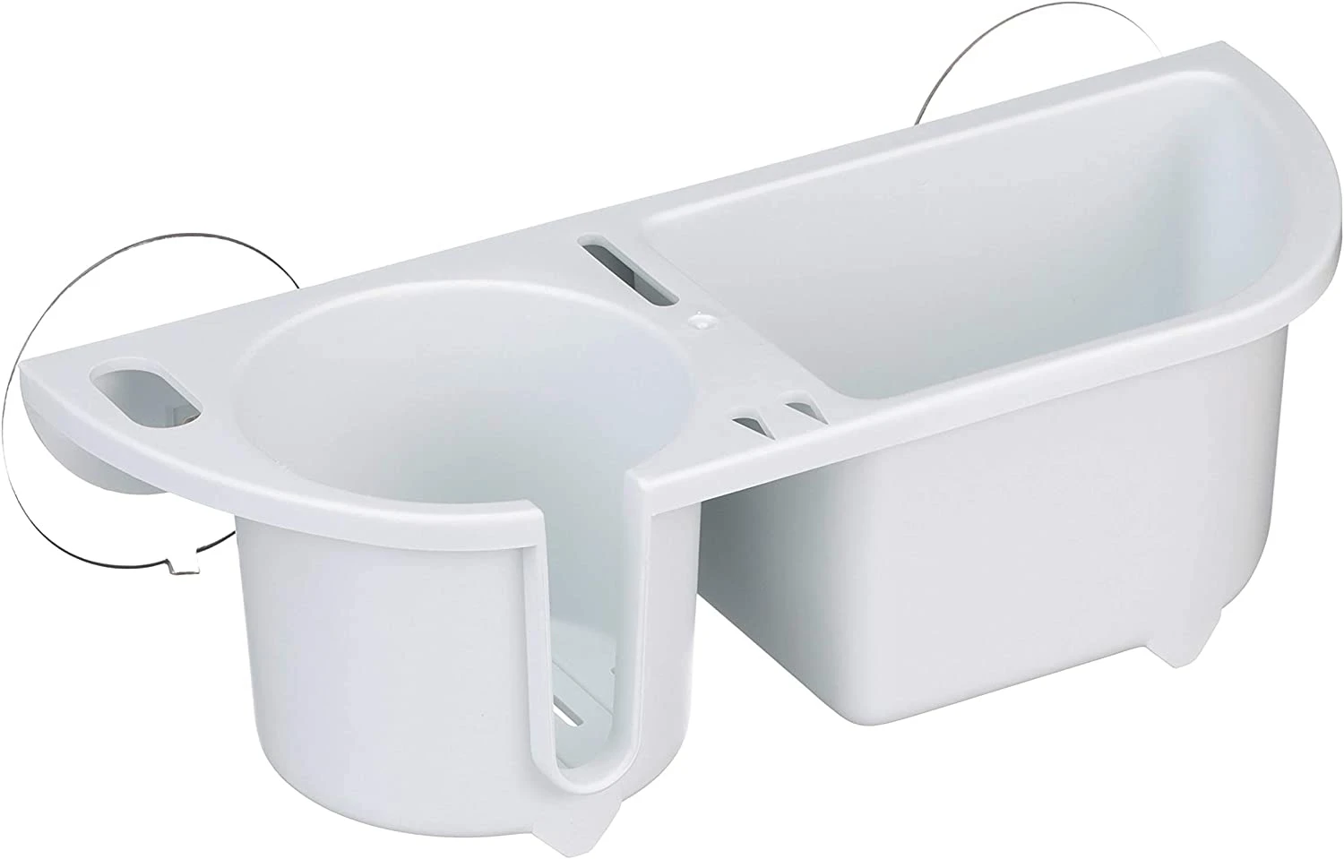 Organizador de Cabine c/ Ventosas - Branco