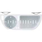 Organizador de Cabine c/ Ventosas – Branco