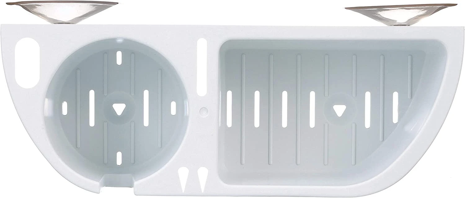 Organizador de Cabine c/ Ventosas - Branco