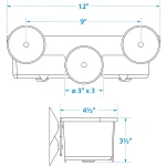 Organizador de Cabine c/ Ventosas – Branco