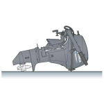 Motor Yamaha 4 Tempos F6 DMHL (longo, 2 cilindros)