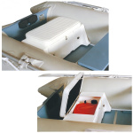 Assento Ajustável em Fibra p/ Pneumáticos - 800 x 450 x 300mm