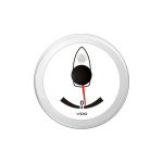 Indicador de ângulo do leme VDO Marine 2-1/16" (52MM) ViewLine, Branco