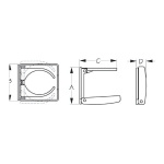 Suporte de Bebidas – Ajustável e Dobrável – Branco