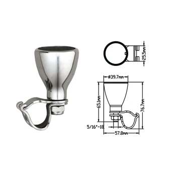 Punho para INOX 316 - Ø19 - 25.4mm