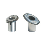 Base de Embutir para Bandeira em Inox 316 Polido