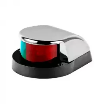 Luz de navegação bicolor em ABS cromado, 5W/ 12V