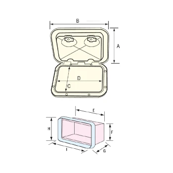Caixa de Armazenamento p/ Garrafa de Gás 3Kg - 370x390mm