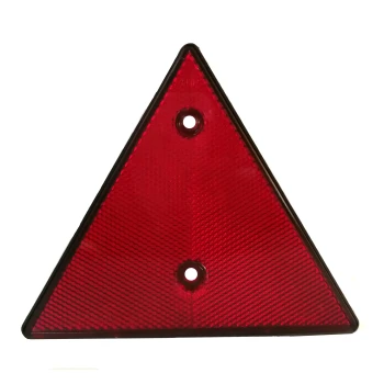 Refletor Triangular Vermelho c/ Furos