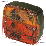Farolim Traseiro Universal c/ 4 Funções – 110x102mm