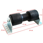 Rolete Central de Quilha c/ Alças de Fixação – 195 x 100 mm