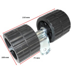 Rolete Lateral c/ Suporte Reto – 100x75mm