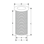 Passa-Cascos de Rosca c/ Flange em Inox