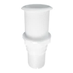 Passa-Cascos c/ Rosca c/ Flange Padrão - Branco