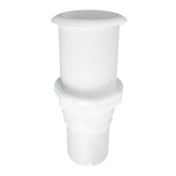 Passa-Cascos c/ Rosca c/ Flange Padrão - Branco