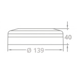 Luz de Cabine Interior LED – Branco Quente – 1 Posição