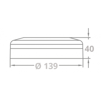 Luz de Cabine Interior LED - Branco Quente - 1 Posição