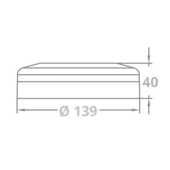 Luz de Cabine Interior LED - Branco Quente - 1 Posição